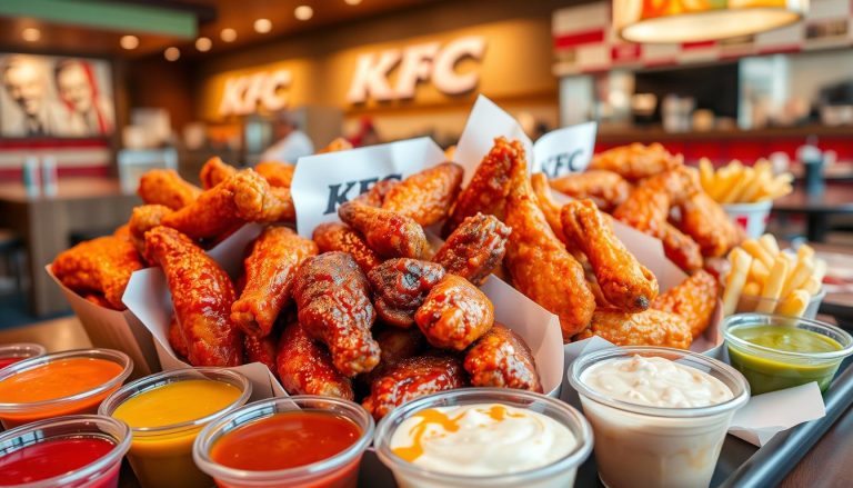 kfc wings menu