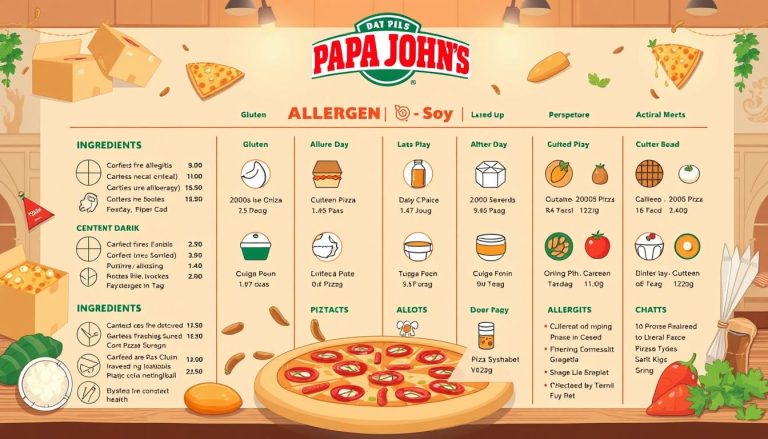 papa john's allergen menu