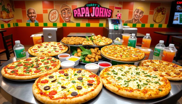 papa john's pizza menu